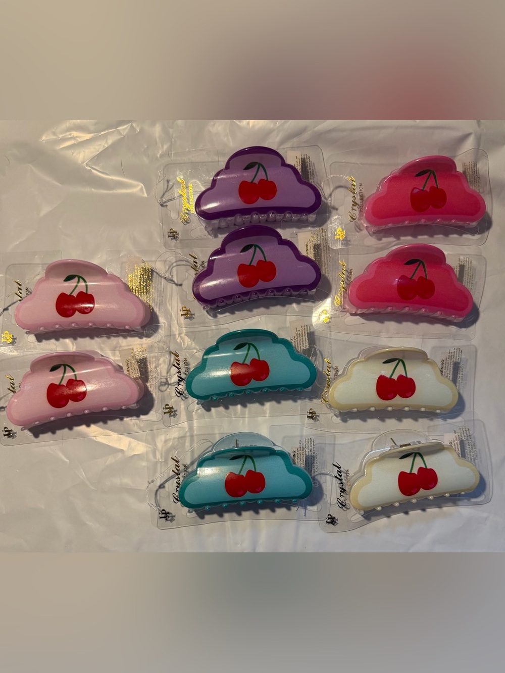 Cherry Cloud Acrylic Hair Claw Clip Y2K Aesthetic Choose Color